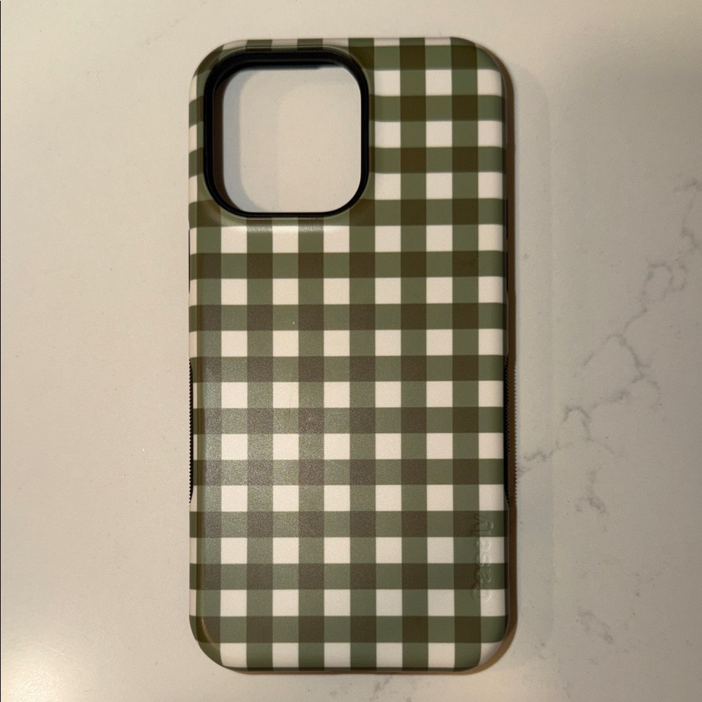Checkered Green Phone Case